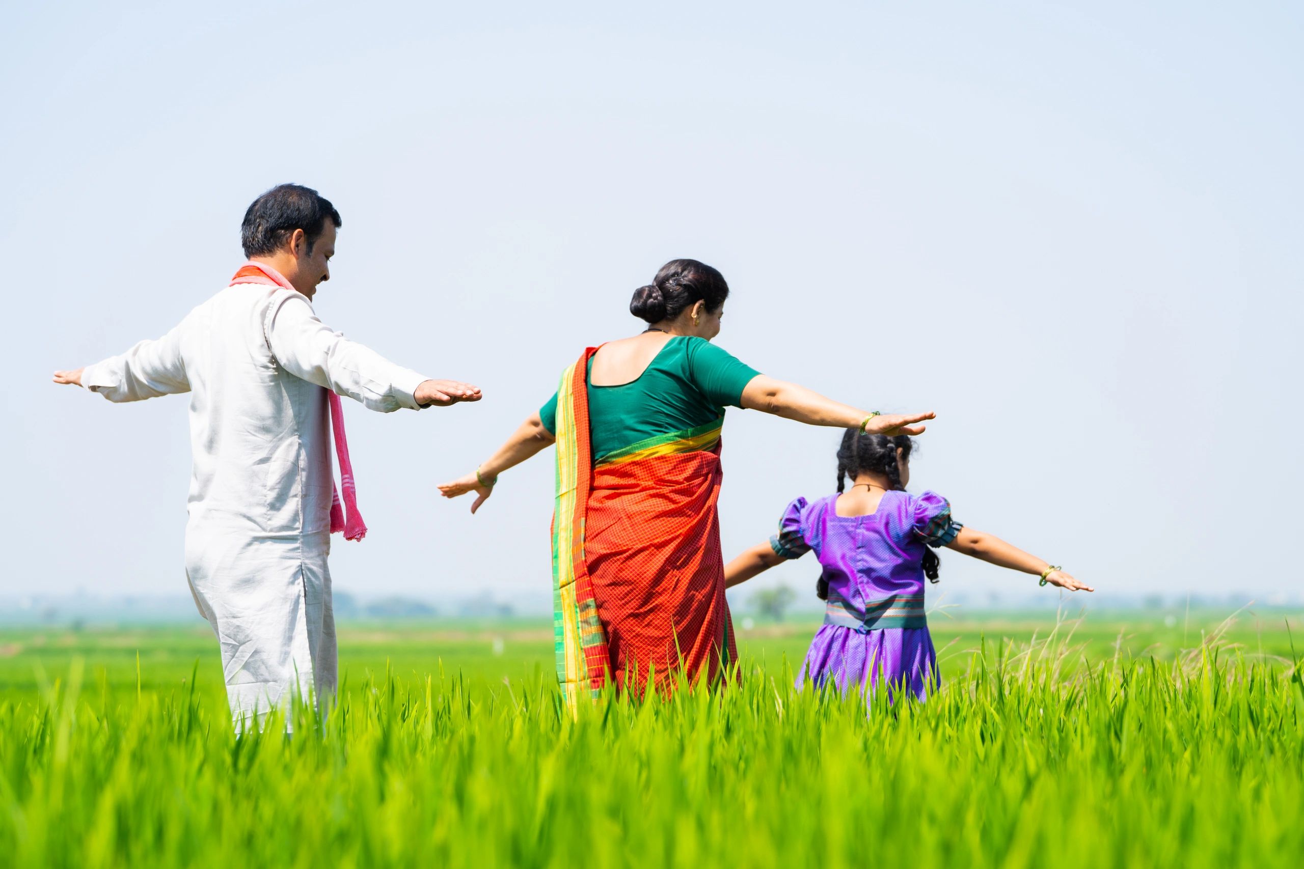 Agriculture research activity in an Indian farm setting